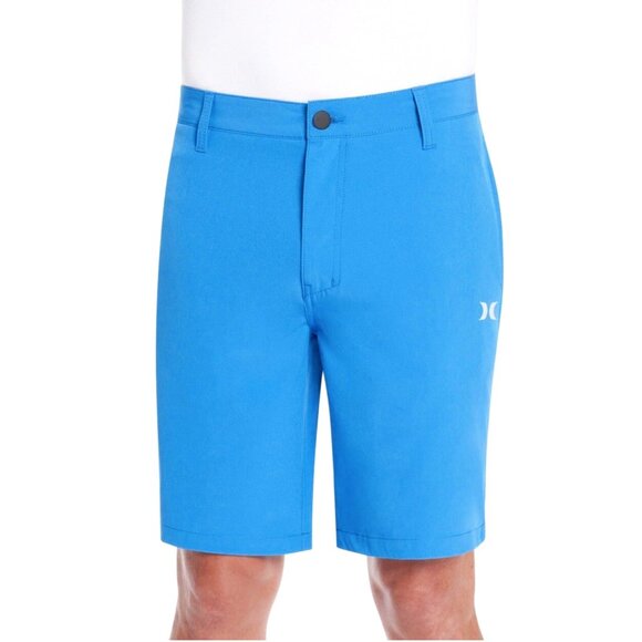 Hurley Mens All Day Hybrid Shorts Quick Dry 4 Way Stretch Size 30 Light Blue NWT - Picture 2 of 10